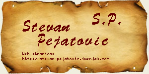 Stevan Pejatović vizit kartica